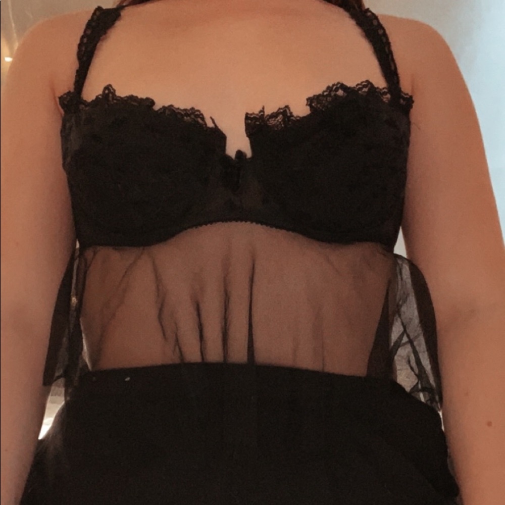 lace/mesh shirt or intimate